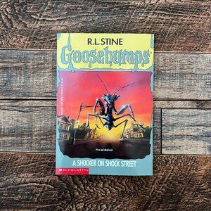R.L. Stine Goosebumps Book #35 A Shocker on Shock Street Paperback First Edition